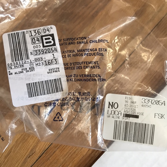 Lands end cranberry rose wool Aline skirt size 8 - Picture 6 of 10